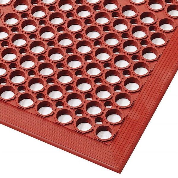 Notrax Notrax 550-562S0035RD 3 x 5 ft. 562 Sanitop Drainage Mat; Red 550-562S0035RD